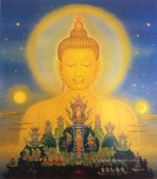 contemporary Buddha fantasy 009 CK Buddhism Ölgemälde